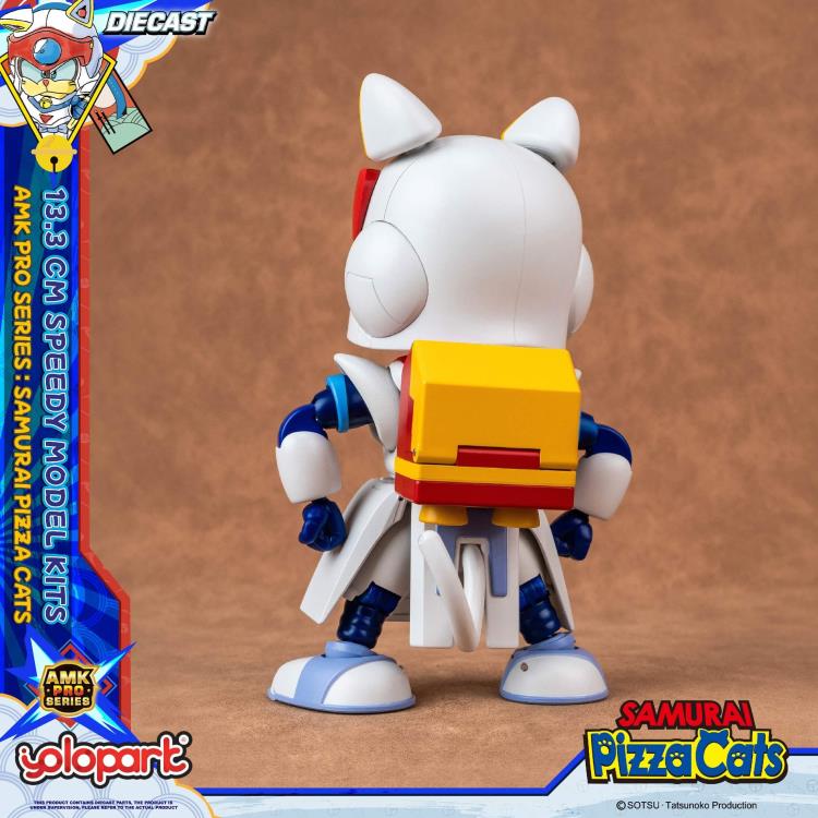 Preventa Figura Speedy (set doble) (Diecast)- Samurai Pizza Cats - AMK PRO Series - Model Kit marca Yolopark