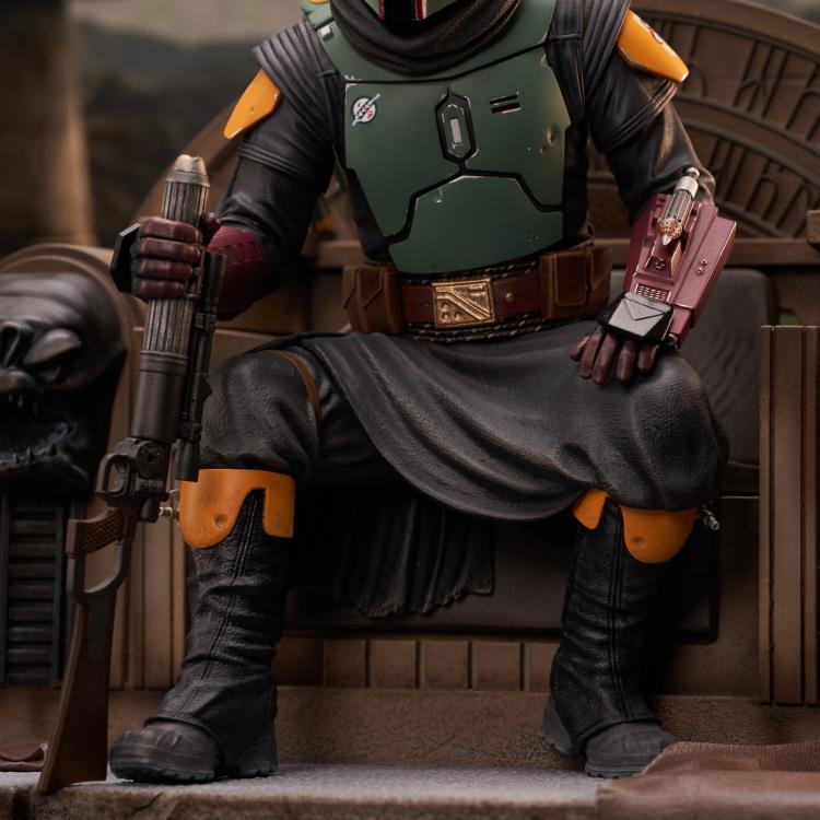 Pedido Estatua Boba Fett on Throne (Edición limitada) (Resina) - The Mandalorian - Premier Collection marca Diamond Select Toys escala 1/7