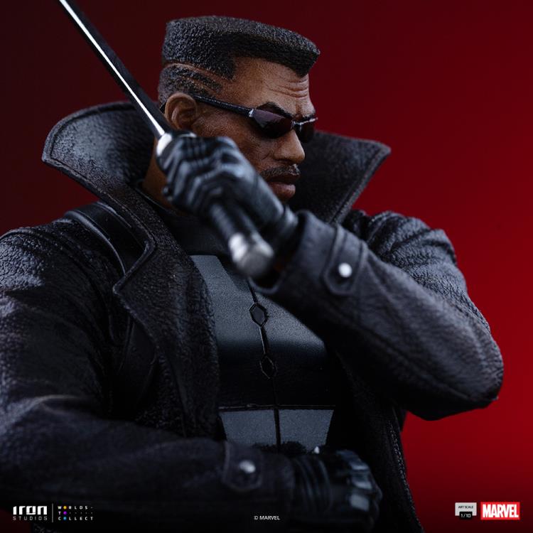Preventa Estatua Marvel Comics Blade marca Iron Studios escala de arte 1/10