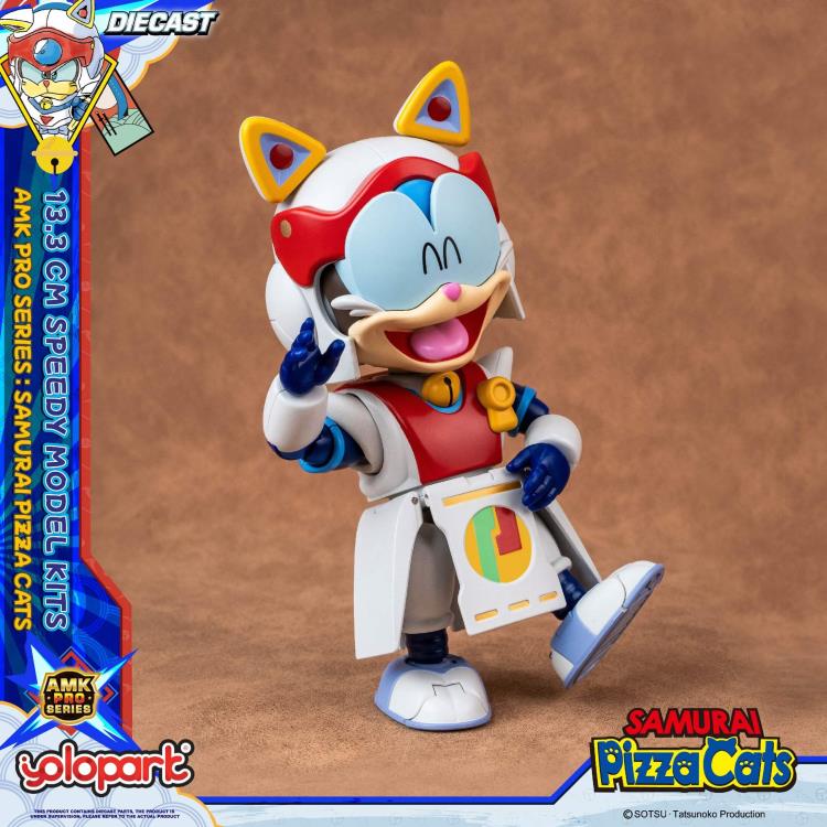 Preventa Figura Speedy (set doble) (Diecast)- Samurai Pizza Cats - AMK PRO Series - Model Kit marca Yolopark