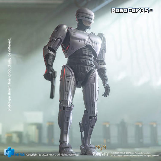 Preventa Figura RoboCop (Die-cast - PX Previews Exclusive) - 35th Anniversary RoboCop (1987) - Exquisite Super Series marca HIYA escala pequeña 1/12