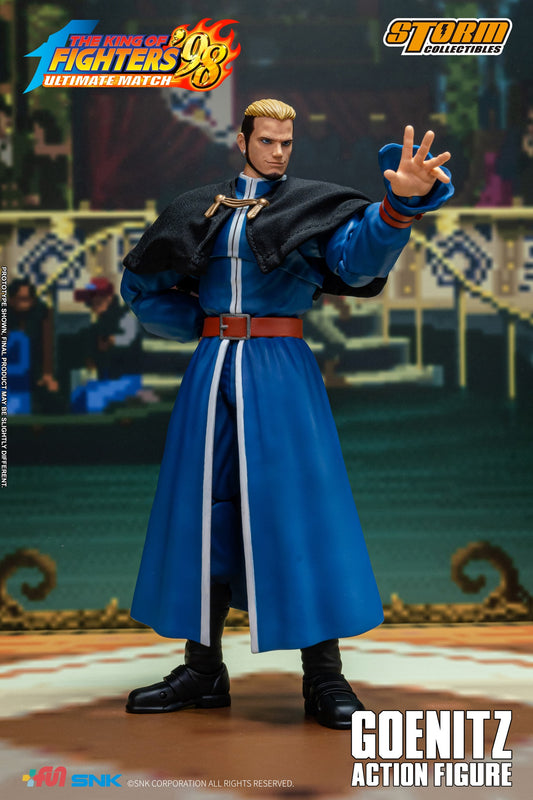 Preventa Figura GOENITZ - The King of Fighters '98 Unlimited Match marca Storm Collectibles SKKF0 escala pequeña 1/12