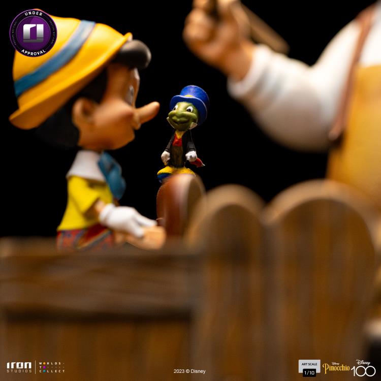 Preventa Estatua Geppetto & Pinocchio - Disney 100th anniversary - Limited Edition marca Iron Studios escala de arte 1/10