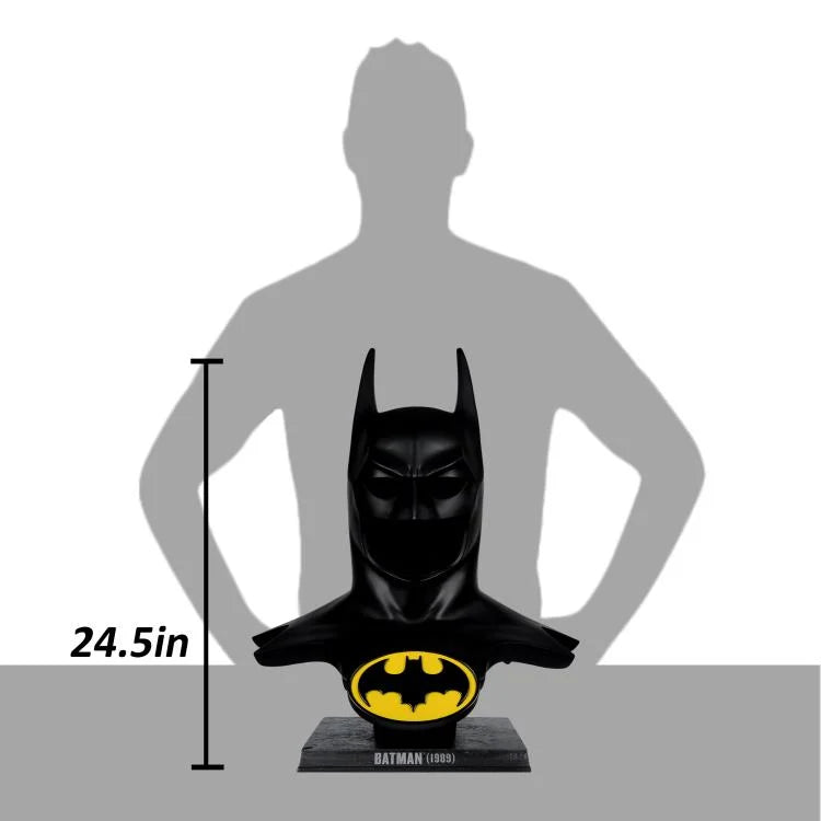 Preventa Cowl / Capucha de Batman - Batman (1989) - Replica marca Mcfarlane Toys escala real 1/1 (62.23 cm)