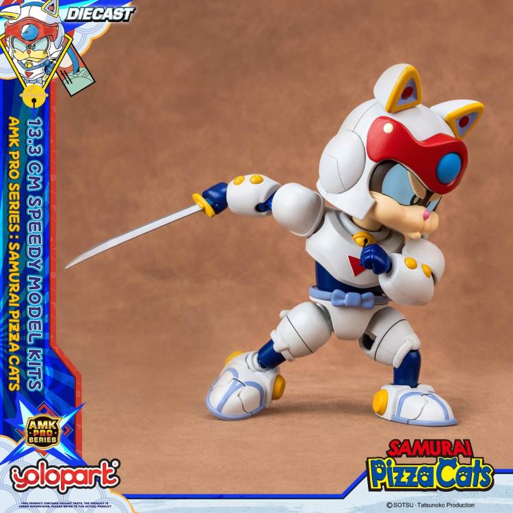 Preventa Figura Speedy (set doble) (Diecast)- Samurai Pizza Cats - AMK PRO Series - Model Kit marca Yolopark