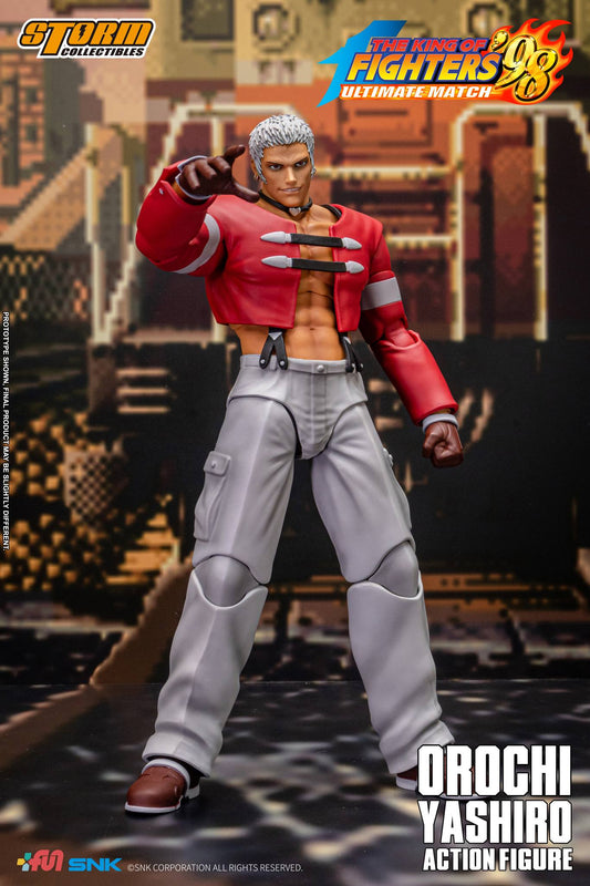 Preventa Figura OROCHI YASHIRO - The King of Fighters '98 Unlimited Match marca Storm Collectibles SKKF0 escala pequeña 1/12