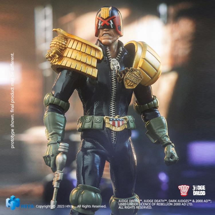Preventa Figura Judge Dredd (PX Previews Exclusive) - 2000 AD - Exquisite Super Series marca HIYA escala pequeña 1/12