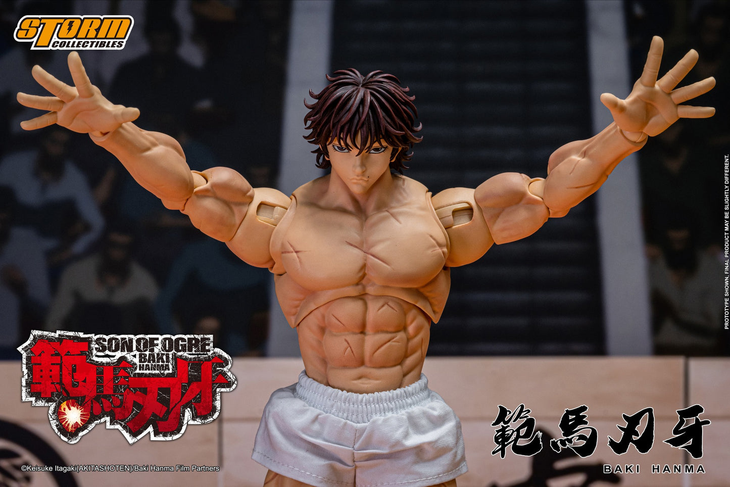 Preventa Figura Baki Hanma (Exclusive) - Baki Hanma: Son of Ogre marca Storm Collectibles KIBK05 escala pequeña 1/12