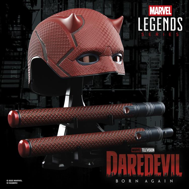 Pedido Casco y Bastones de Daredevil - Daredevil: Born Again - Marvel Legends marca Hasbro escala real 1/1