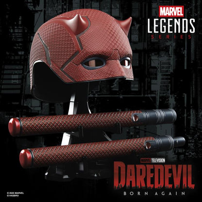 Pedido Casco y Bastones de Daredevil - Daredevil: Born Again - Marvel Legends marca Hasbro escala real 1/1