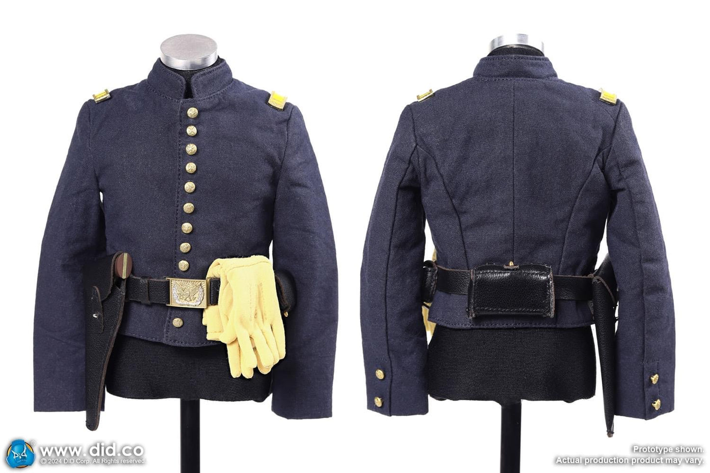 Preventa Figura Union Army Lieutenant John Dunbar - U.S. Civil War marca DID NS80175 escala 1/6