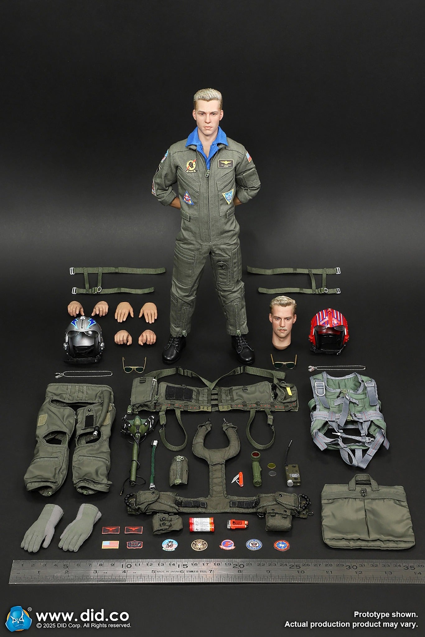 Preventa Figura Tom & Nick (1 cuerpo 2 cabezas) - US Navy Fighter F-14 Pilot marca DID MA80182 escala 1/6