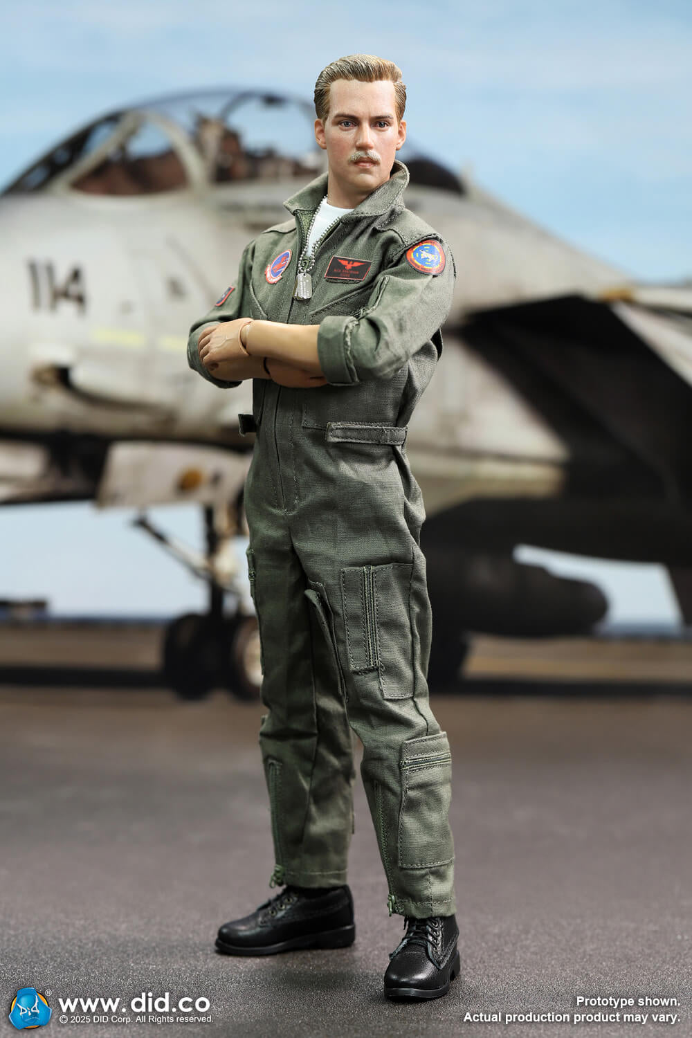 Preventa Figura Tom & Nick (1 cuerpo 2 cabezas) - US Navy Fighter F-14 Pilot marca DID MA80182 escala 1/6