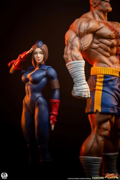 Preventa Set Estatuas Sagat y Juli - Street Jam - Street Fighter marca PCS Collectibles escala 1/10