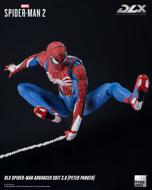 Preventa Figura DLX Spider-Man 2 Advanced Suit 2.0 (Peter Parker) marca Threezero 3Z0936 escala 1/12