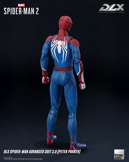 Preventa Figura DLX Spider-Man 2 Advanced Suit 2.0 (Peter Parker) marca Threezero 3Z0936 escala 1/12