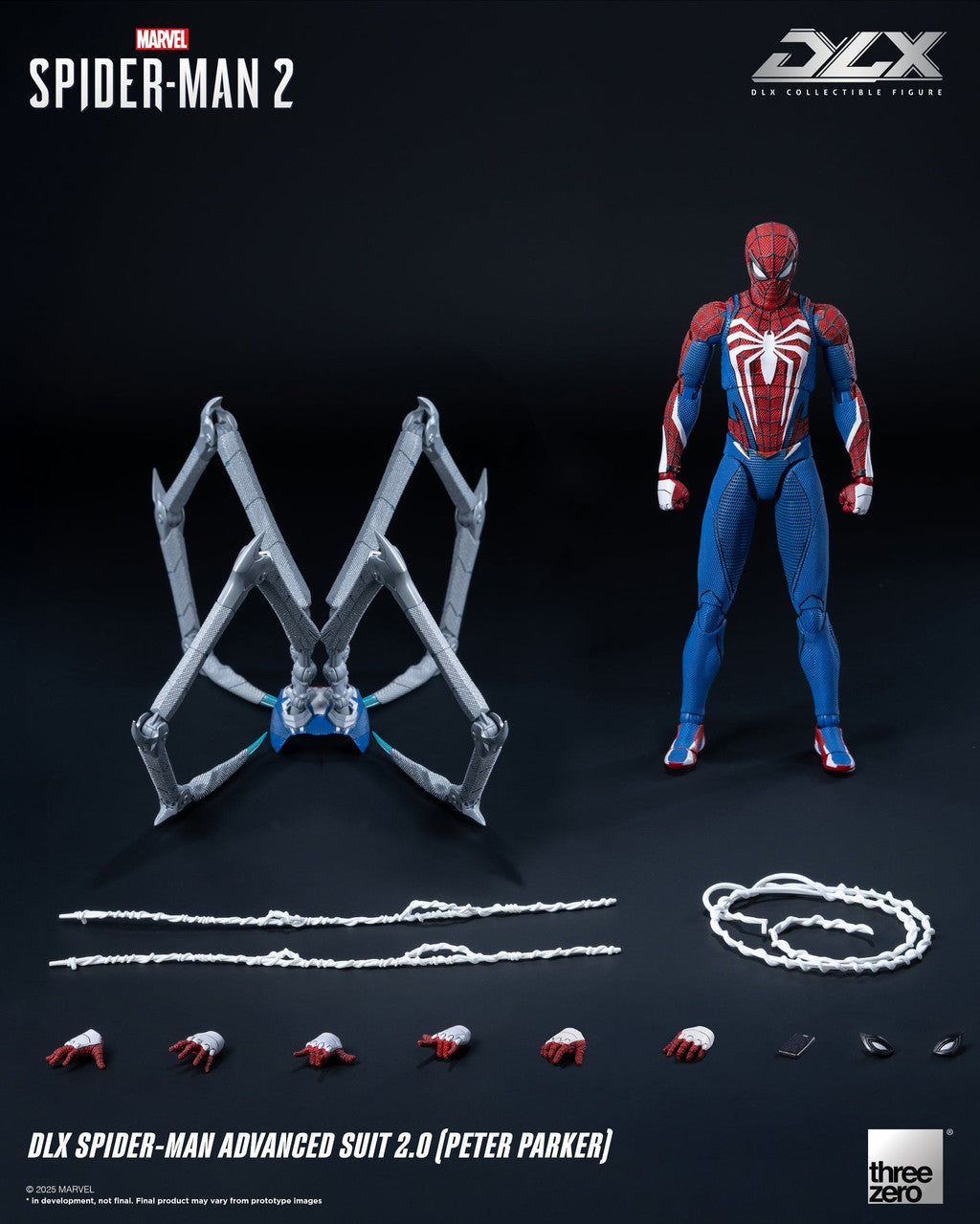 Preventa Figura DLX Spider-Man 2 Advanced Suit 2.0 (Peter Parker) marca Threezero 3Z0936 escala 1/12