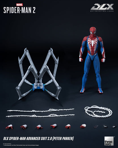 Preventa Figura DLX Spider-Man 2 Advanced Suit 2.0 (Peter Parker) marca Threezero 3Z0936 escala 1/12