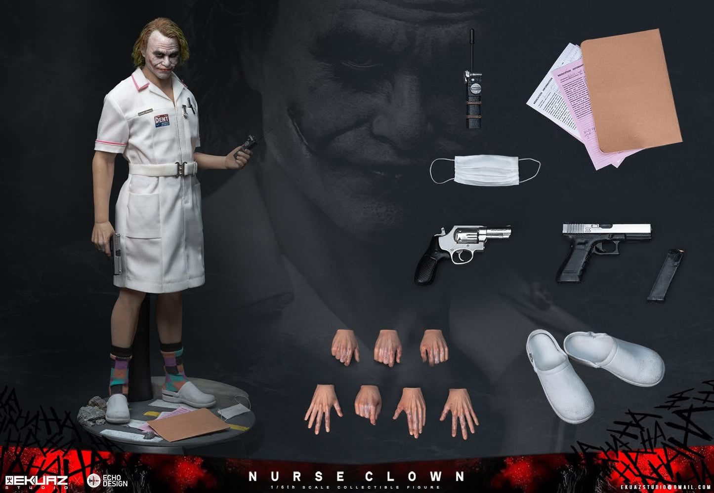 Copia de Preventa Figura Nurse Clown marca Ekuaz Studio x Echo Design EKS014 escala 1/6