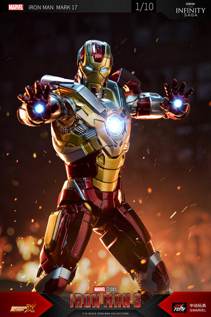Preventa Figura Iron Man Mark 17 - Avengers The Infinity Saga marca ZD Toys escala pequeña 1/10 (18 cm)