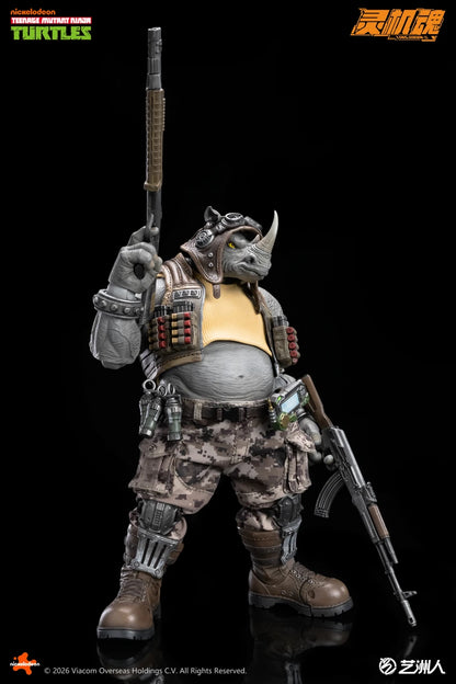 Preventa Figura Rocksteady - TMNT marca LINGJIHUN LJ004A escala 1/12
