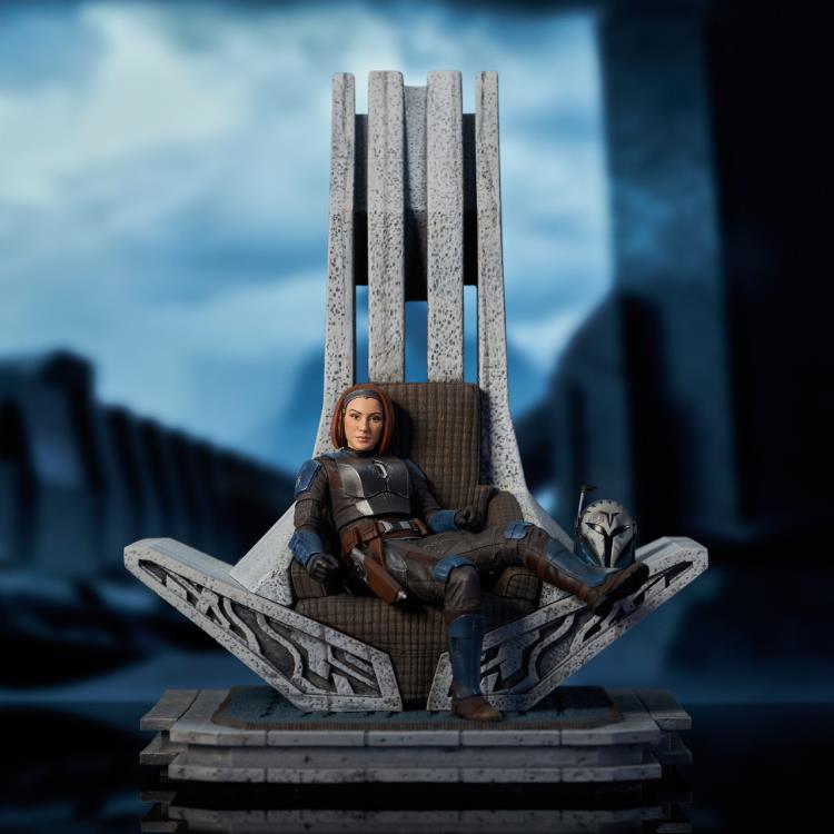 Preventa Estatua Bo-Katan on Throne (Edición limitada) (Resina) - The Mandalorian - Premier Collection marca Diamond Select Toys escala 1/7