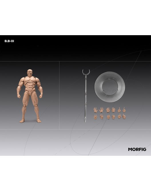 Preventa Cuerpo Muscular Masculino (3 variantes) marca INART BB01 escala 1/12