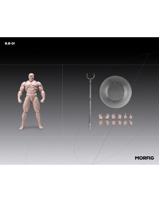 Preventa Cuerpo Muscular Masculino (3 variantes) marca INART BB01 escala 1/12