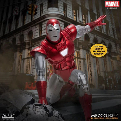 Pedido Figura Iron Man (Silver Centurion) - Marvel Comics One:12 Collective marca Mezco Toyz 76492 escala pequeña 1/12