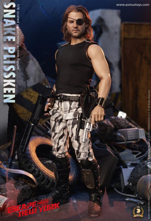 Pedido Figura SNAKE PLISSKEN (versión cabello real) - Escape from New York (1981) - Serie Crown marca Asmus Toys CRW004H escala 1/6
