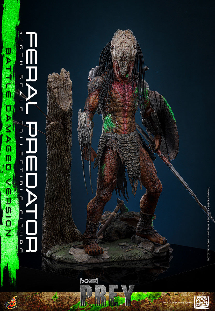 Preventa Figura Feral Predator (Battle Damaged Version) - Prey marca Hot Toys TMS173 escala 1/6