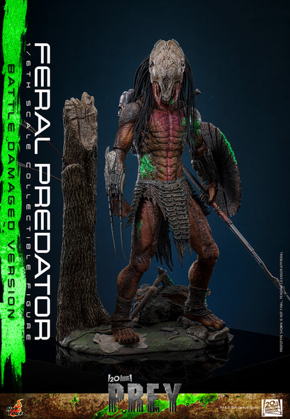 Preventa Figura Feral Predator (Battle Damaged Version) - Prey marca Hot Toys TMS173 escala 1/6