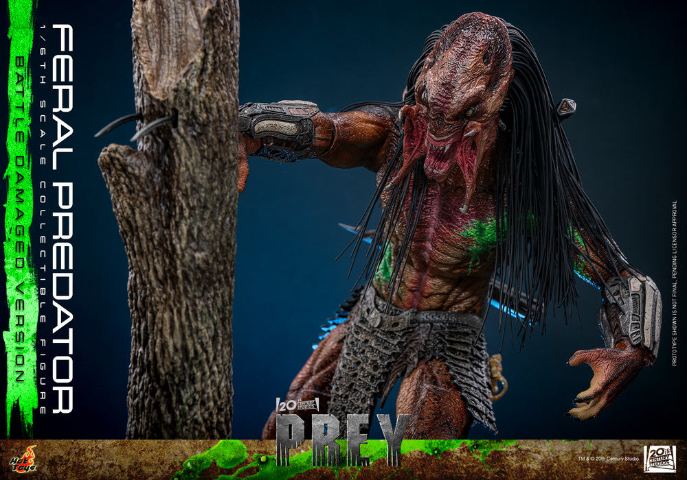 Preventa Figura Feral Predator (Battle Damaged Version) - Prey marca Hot Toys TMS173 escala 1/6