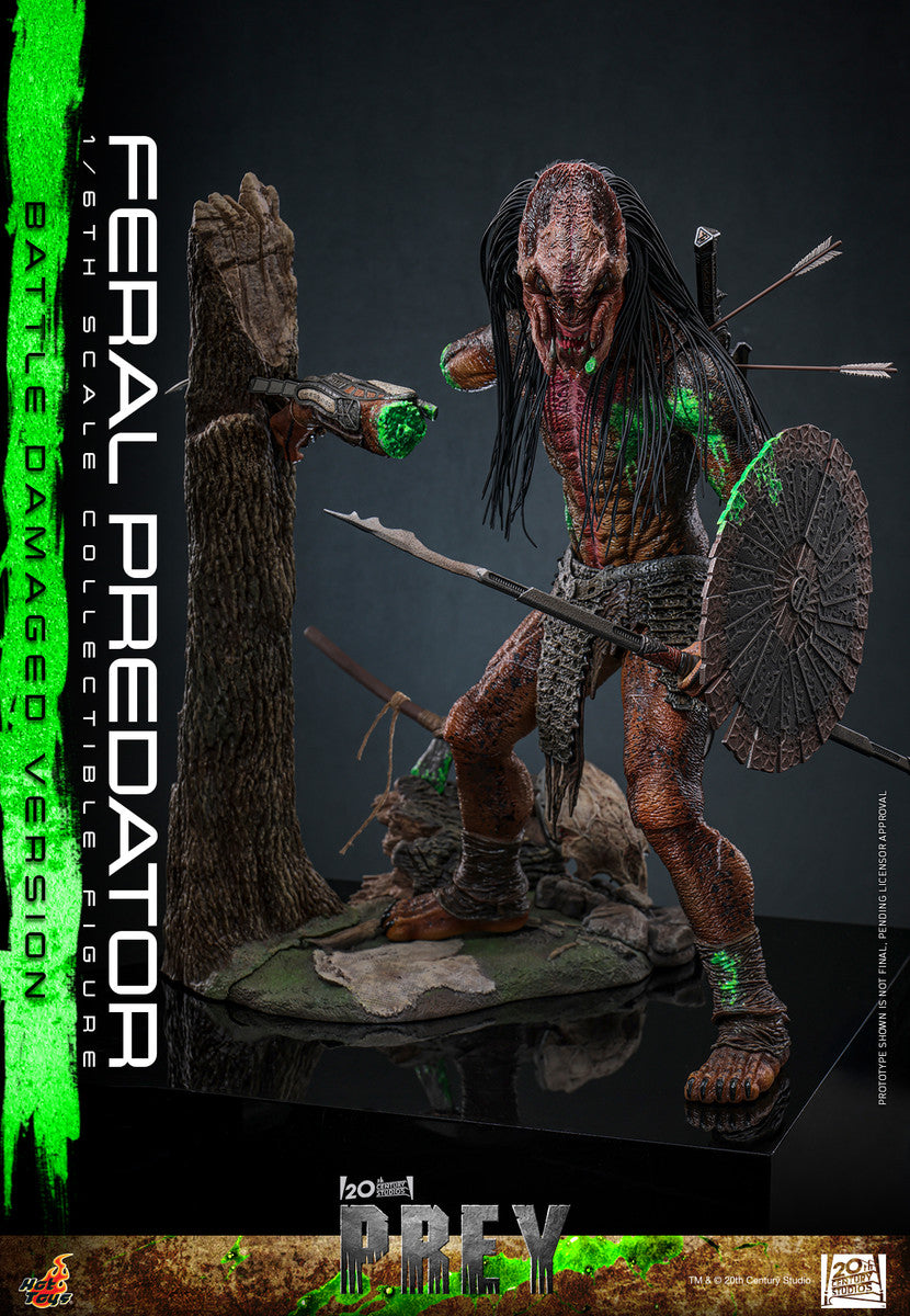 Preventa Figura Feral Predator (Battle Damaged Version) - Prey marca Hot Toys TMS173 escala 1/6