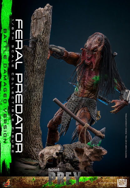 Preventa Figura Feral Predator (Battle Damaged Version) - Prey marca Hot Toys TMS173 escala 1/6