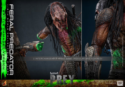 Preventa Figura Feral Predator (Battle Damaged Version) - Prey marca Hot Toys TMS173 escala 1/6
