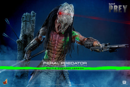 Preventa Figura Feral Predator (Battle Damaged Version) - Prey marca Hot Toys TMS173 escala 1/6