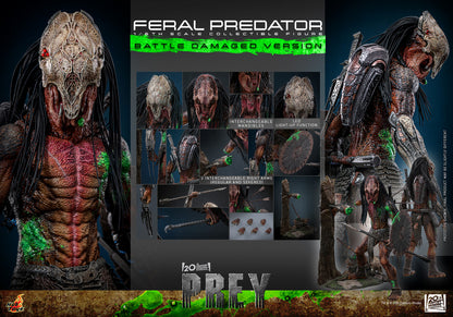 Preventa Figura Feral Predator (Battle Damaged Version) - Prey marca Hot Toys TMS173 escala 1/6
