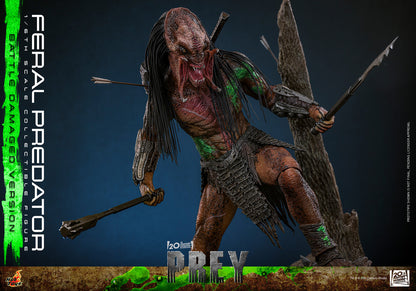 Preventa Figura Feral Predator (Battle Damaged Version) - Prey marca Hot Toys TMS173 escala 1/6