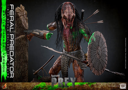 Preventa Figura Feral Predator (Battle Damaged Version) - Prey marca Hot Toys TMS173 escala 1/6