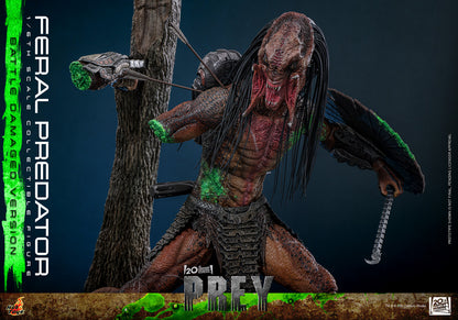 Preventa Figura Feral Predator (Battle Damaged Version) - Prey marca Hot Toys TMS173 escala 1/6
