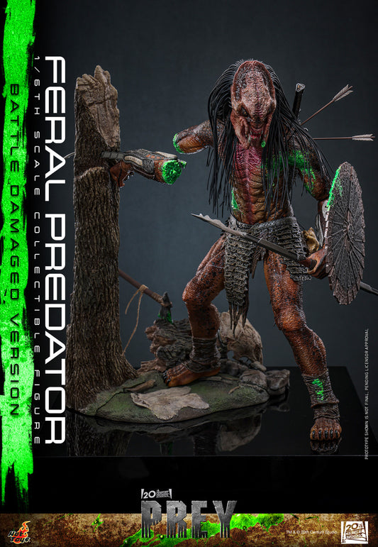 Preventa Figura Feral Predator (Battle Damaged Version) - Prey marca Hot Toys TMS173 escala 1/6
