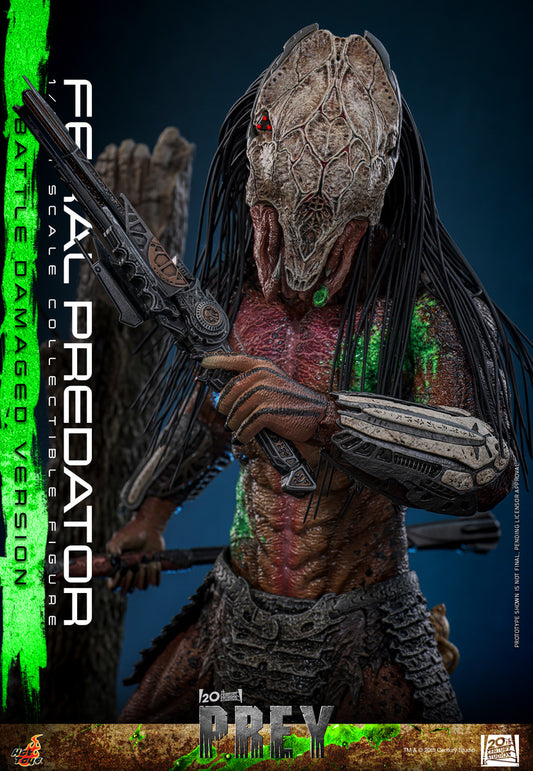 Preventa Figura Feral Predator (Battle Damaged Version) - Prey marca Hot Toys TMS173 escala 1/6