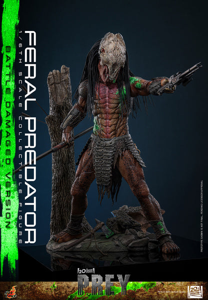 Preventa Figura Feral Predator (Battle Damaged Version) - Prey marca Hot Toys TMS173 escala 1/6