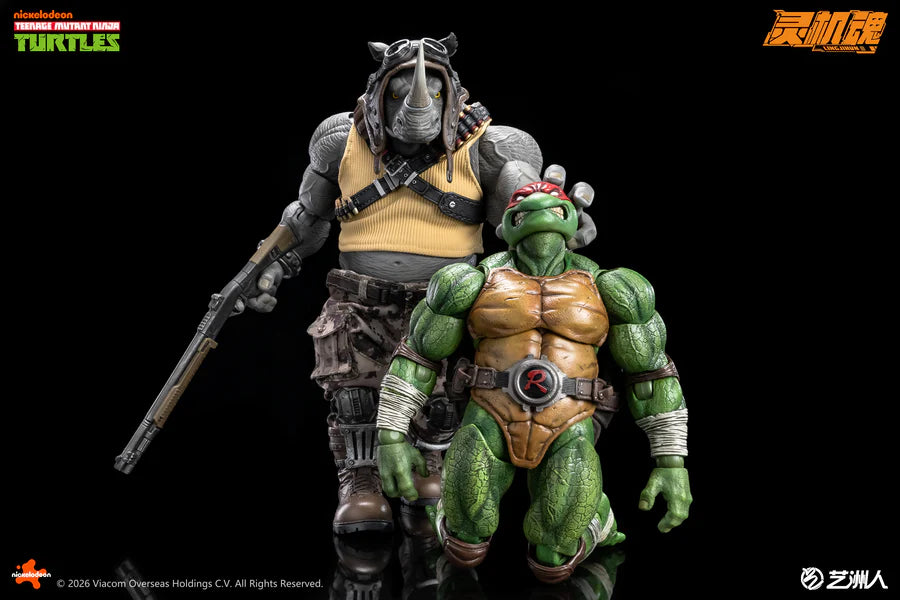 Preventa Figura Rocksteady - TMNT marca LINGJIHUN LJ004A escala 1/12