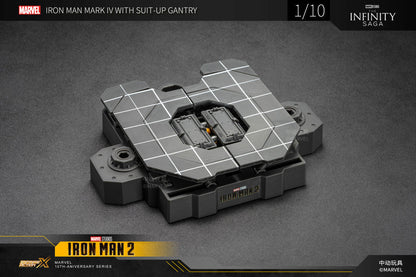 [EN STOCK] Figura Iron Man Mark IV con Suit-Up Gantry - Iron Man 2 marca ZD Toys escala pequeña 1/10 (18 cm)