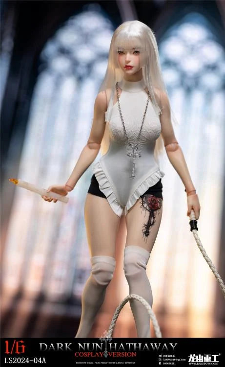 Preventa Figura Dark Nun Hathaway (white hair version) marca Long Shan Jin Shu LS2024-04A escala 1/6