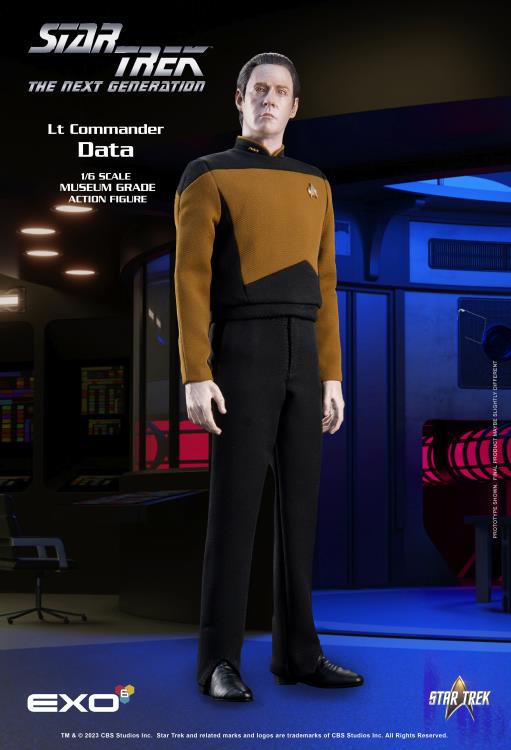 Preventa Figura Lt. Commander Data (Essentials version) - Star Trek: The Next Generation marca EXO-6 EXO-01-073 escala 1/6