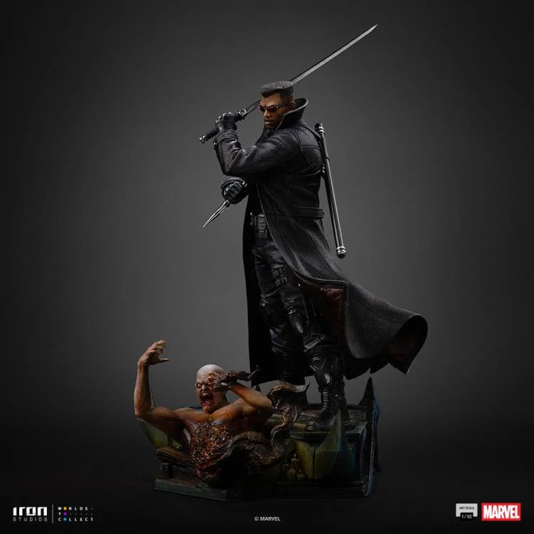 Preventa Estatua Marvel Comics Blade marca Iron Studios escala de arte 1/10