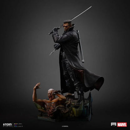 Preventa Estatua Marvel Comics Blade marca Iron Studios escala de arte 1/10